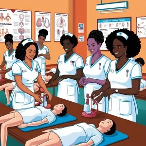 black nurses and midwives in a training (2)