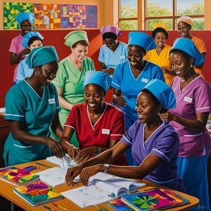black nurses and midwives in a training (3)